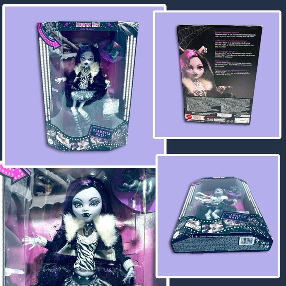 Monster High Reel Drama Set! Draculaura, Lagoona, Cleo, Clawdeen & Frankie! NEW! - Picture 4 of 8
